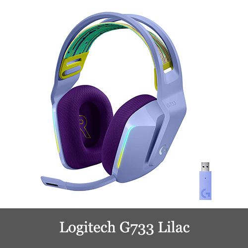 Logitech G733 Lilac ゲーミングヘッドセット LIGHTSPEEDワイヤレス 7....