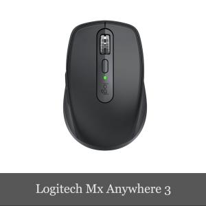 Logitech Mx Anywhere 3 Graphite グラファイト ワイヤレス Unifying Bluetooth 高速スクロールホイール Win/Mac/Chrome/iPad OS 一年間保証輸入品｜DELESHOP