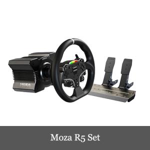 Moza Racing R5 5.5Nm ダイレクトドライブ ステアリング ハンコン ペダル バンド...