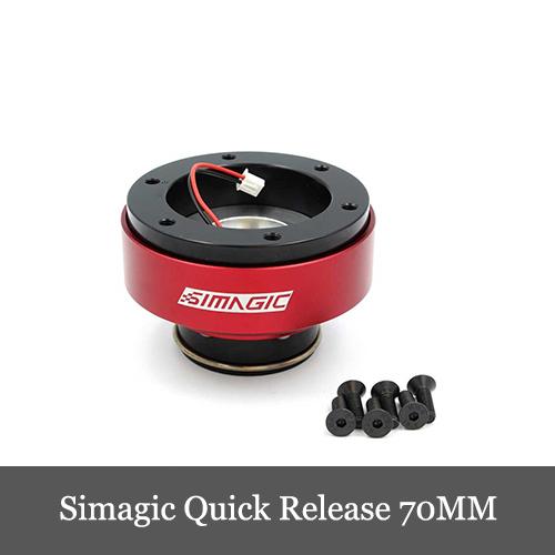 Simagic クイックリリース 70mmハーフ 直径70mmステアリング対応 ステアリングホイール...