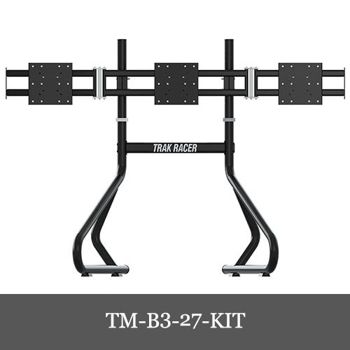 Trak Racer 【フロア式・22-32インチ】チューブフレームトリプルモニタースタンド 国内正...
