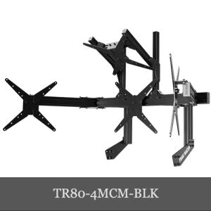 Trak Racer TR80/TR120/TR160用コックピット取付用クワッドモニタースタンド TR80-4MCM-BLK｜dereshop