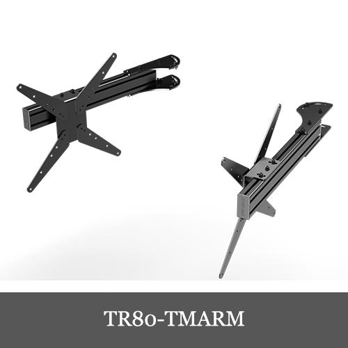 Trak Racer VESAマウント付きトリプルモニタースタンド用TR8020ブラックアルミニウム...