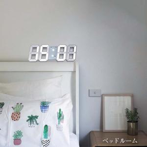 3D 置き時計 掛け時計 デジタル LED 目...の詳細画像4