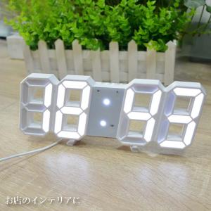 3D 置き時計 掛け時計 デジタル LED 目...の詳細画像5