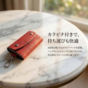 キーケース レディース メンズ 本革 スマート...の詳細画像3