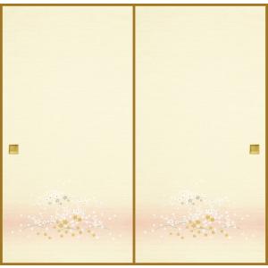 ふすま紙 襖紙 (近江第10集) No.930 (サイズ100×203cm) 織物襖紙「花