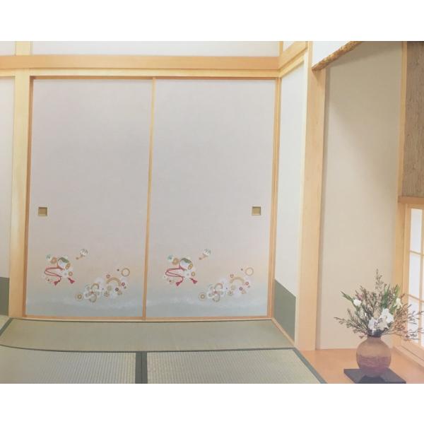 ふすま紙 襖紙 (日新第12集) No.820 (サイズ100×203cm) 和風・和モダン・かわい...