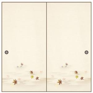 ふすま紙 襖紙 (のれん第20集) No.152 (サイズ96×203cm) 「1枚柄・露草