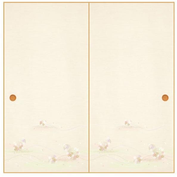 ふすま紙 襖紙 (のれん第20集) No.165 (サイズ96×203cm) 「1枚柄・さくら」 間...