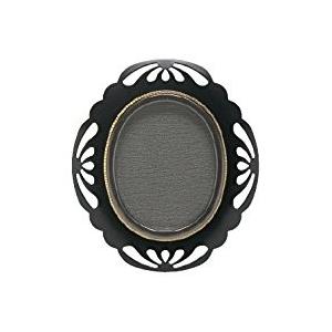 塗装襖引手（取手） 大 花びら型 鉄 (ツキエスVol.4)No.s-186