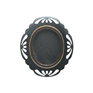 塗装襖引手（取手） 大 花びら型 鉄 (ツキエスVol.4)No.s-186