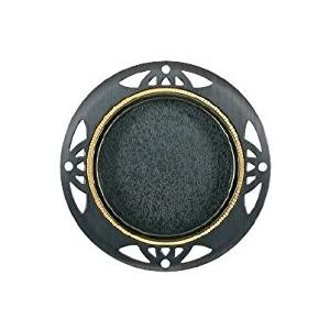 メッキ引手開き襖引手（取手） 寸六 丸型 鉄・真鍮 (ツキエスVol.4)No