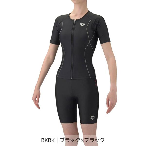 公式 アリーナ arena すらっとセパ フィットネスセパレーツ アクアビクス 体型カバー レディー...