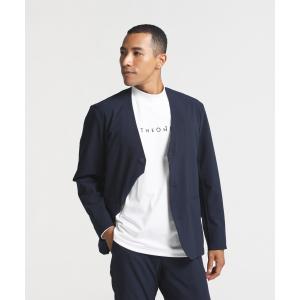 公式 MOVESPORT デサント ノーカラージャケット メンズ