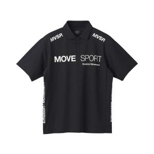公式 ムーブスポーツ デサント ミニ鹿の子 半袖ポロシャツ メンズ ストレッチ 吸汗速乾 UVカット ウェア トレーニング MOVE DXC2967AT 24SSの商品画像