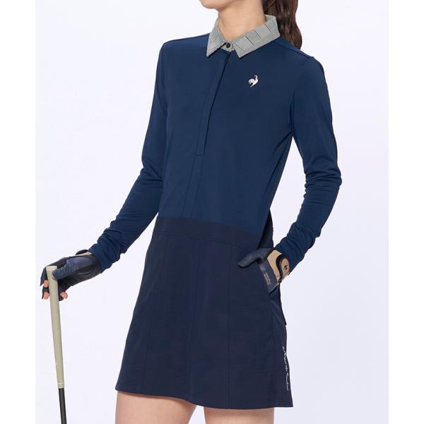 公式 ルコックスポルティフ ゴルフ ワンピース レディース ストレッチ UVカット サンスクリーン ...