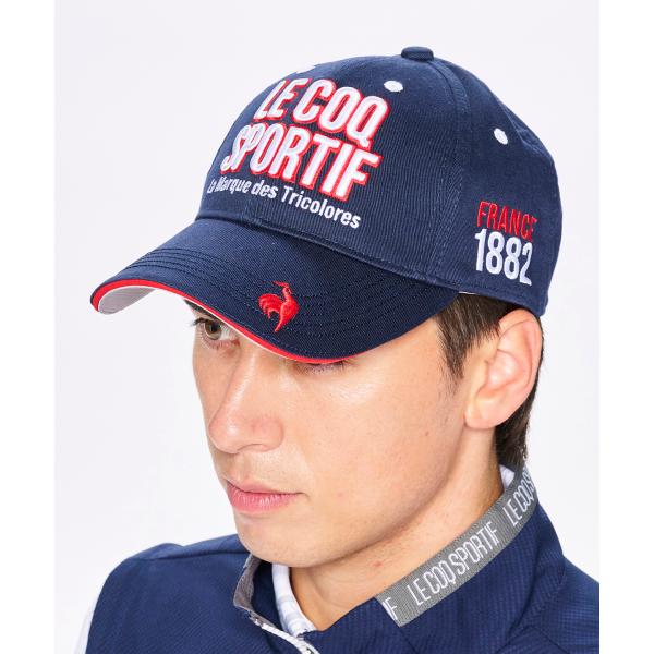 公式 ルコックスポルティフ ゴルフ 大きいサイズ 定番ロゴキャップ メンズ UVカット UPF50 ...