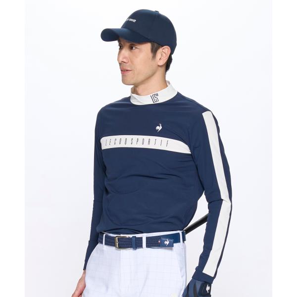 公式 ルコックスポルティフ ゴルフ 長袖モックネックシャツ メンズ 吸汗速乾 ストレッチ UVカット...
