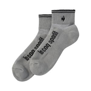 公式 ルコックスポルティフ ゴルフ 定番ショート丈ソックス メンズ Yヒール 足底サポート 足底パイル 靴下 小物 おしゃれ LG5SSO01M 25SS