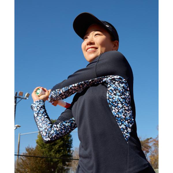 公式 ルコックスポルティフ テニス Aile forme 長袖ゲームシャツ レディース 吸汗速乾 U...