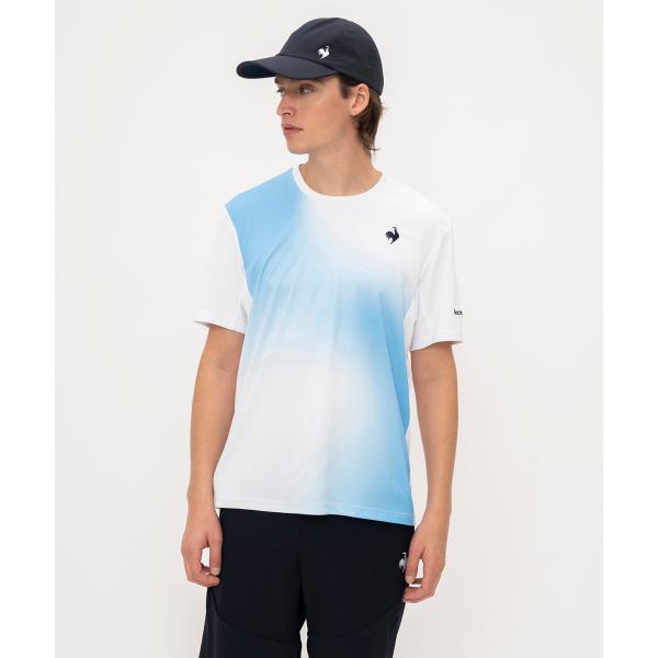 公式 ルコックスポルティフ テニス ゲームTシャツ メンズ JTA公認 吸汗速乾 UVカット クーリ...