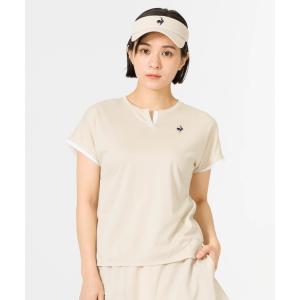 公式 ルコックスポルティフ テニス ゲームシャツ レディース 吸汗速乾 ストレッチ UV 消臭 JTA公認 大会 トレーニング LN6SHT10L 26SS