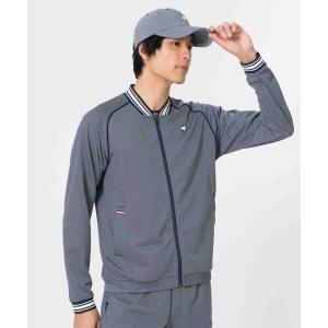 公式 ルコックスポルティフ テニス デニムライクボンバージャケット メンズ 吸汗 ストレッチ UV CUT トレーニング LN6SJK10M 26SS