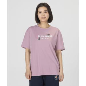 公式 ルコックスポルティフ【PAUL&JOEコラボ】ボックスTシャツ 半袖 レディース 猫 UV CUT 吸汗速乾 ストレッチ LT6FHTP2L 26FW