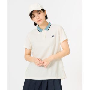 公式 ルコックスポルティフ バックプリーツカノコポロシャツ 半袖 レディース 吸汗 UV CUT ポロシャツ ウェア トレーニング LT6SHS41L 26SS