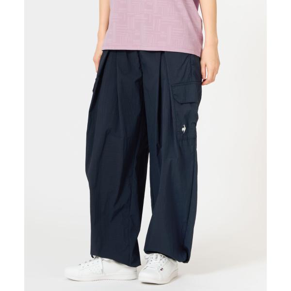 公式 ルコックスポルティフ ナイロンワッシャーカーゴパンツ レディース ワイド ポケット付き はっ水...