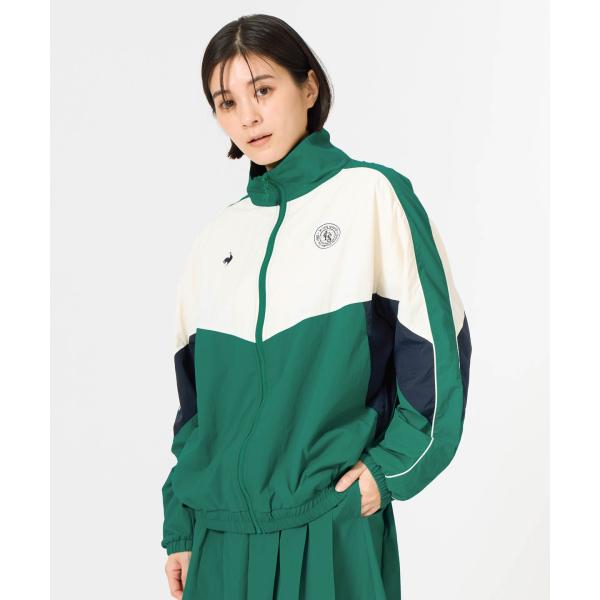 公式 ルコックスポルティフ はっ水 ナイロンワッシャーフルジップウィンドジャケット 女性 UV マウ...