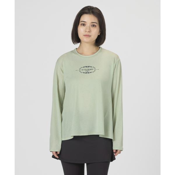 公式 ルコックスポルティフ シアーニット長袖Tシャツ ロンT フレア レディース 吸汗速乾 ストレッ...