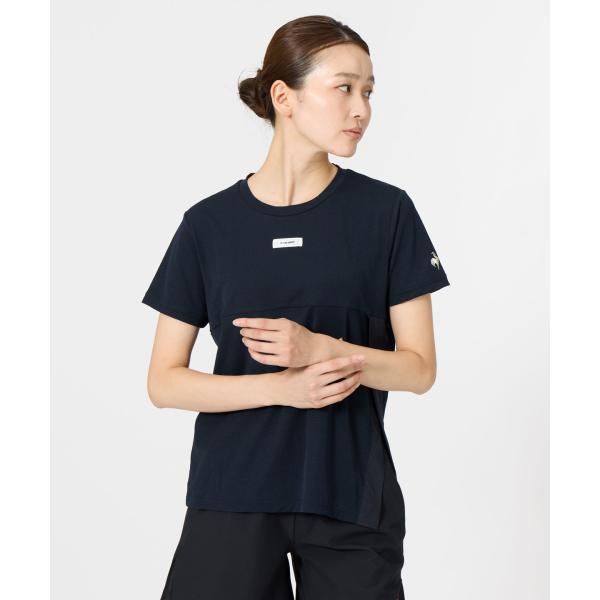 公式 ルコックスポルティフ シアーニットスリット半袖Tシャツ レディース 吸汗速乾 ストレッチ ジム...