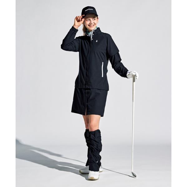 公式 マンシングウェア レインワンピース耐水 透湿 レディース ゴルフ デタッチャブル 雨 ENVO...