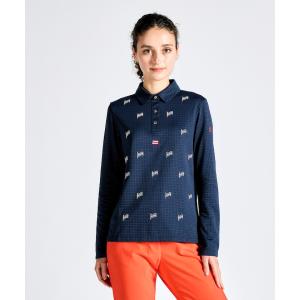 【新品】マンシング　★2024-25秋冬新作★レディース　長袖シャツ　М　ゴルフ 新品】マンシング ☆2024-25秋冬新作☆レディース 長袖シャツ М