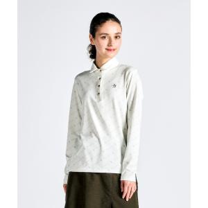 公式 マンシングウェア 裏起毛 長袖ポロシャツ レディース 保温 ストレッチ 台襟付き ゴルフ MG4FLS28L 24FW