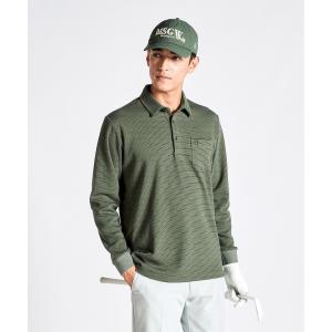 新品　マンシングウェア　長袖　ポロシャツ　ゴルフ　ウェア　デサント　ヒートナビ Munsingwear マンシングウェア ヒートナビ バイアスチェックプリント