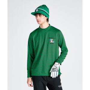 マンシングウェア ENVOY サンスクリーン チェッカーフラッグ mロゴジャカード ハーフジップ 長袖シャツ ゴルフウェア メンズ MEMWJB02 Munsingwear（マンシングウェア） ENVOY サンスクリーン チェッカー