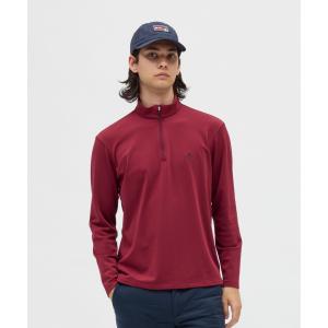 マンシングウェア Munsingwear 保温ストレッチウォーモトリコットハーフジップ長袖シャツ