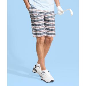 公式 マンシングウェア MUNSINGWEAR ハーフパンツ マドラスチェック柄 メンズ 吸汗速乾 ストレッチ ゴルフ おしゃれ MG5SHP24M 25FW