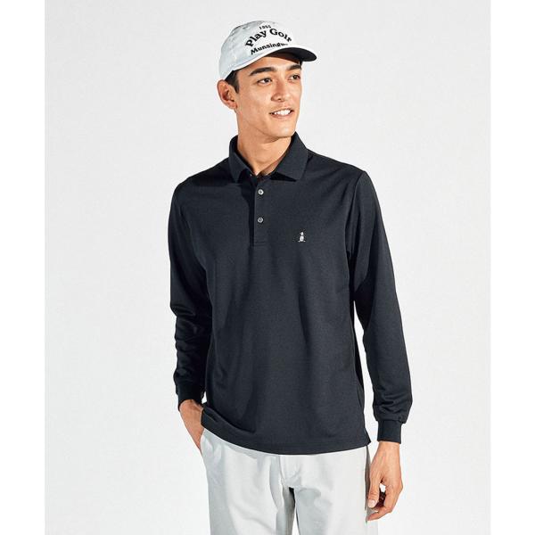 公式 マンシングウェア 鹿の子 長袖ポロシャツ メンズ 吸汗速乾 サンスクリーン UVカット クーリ...
