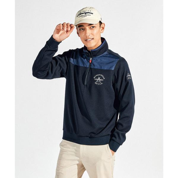 公式 マンシングウェア ハイブリットハーフジップスウェットシャツ メンズ 2WAYストレッチ ウェア...