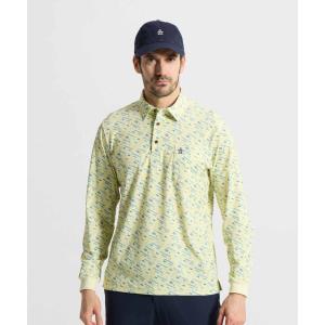 新品マンシングウェアギンガムチェック総柄プリント長袖ポロシャツ 茶 Munsingwear（マンシングウェア） 公式 HEATNAVI ギンガムチェック総柄