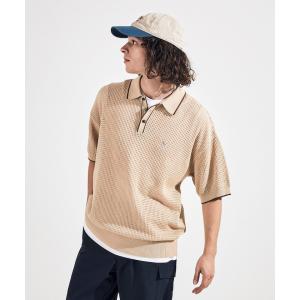 公式 ペンギン バイ マンシングウェア 半袖ニット ポロシャツ メンズ ゴルフ メッシュ 日本製 MLMXJA90 24SS｜descente-store