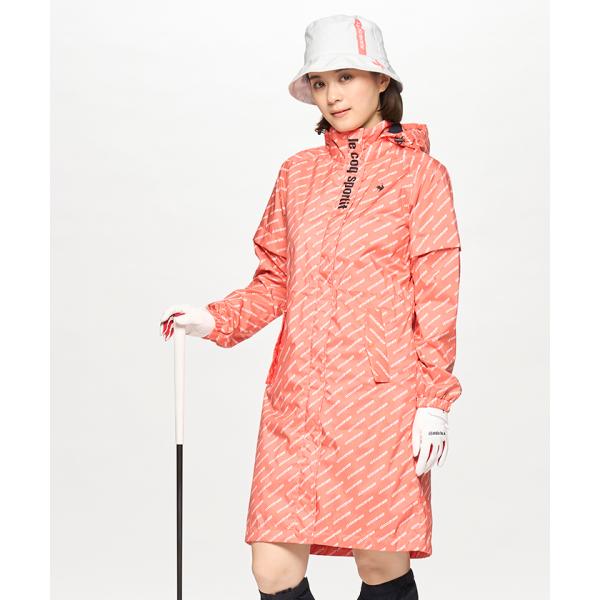 公式 ルコックスポルティフ ゴルフ レインウェア 雨 レディース ワンピース デタッチャブル 耐水 ...