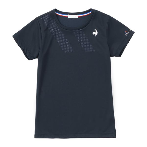ルコックスポルティフ 公式 レディース テニスウェア tシャツ ゲームシャツ JTA公認 半袖 QT...