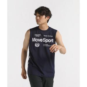 公式 ムーブスポーツ デサント ノースリーブシャツ メンズ ストレッチ サンスクリーン ウェア トレーニング ST4FHTD2MB 24FW｜descente-store