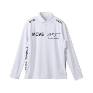 ムーブスポーツ MoveSport ミニ鹿の子 長袖ポロシャツ