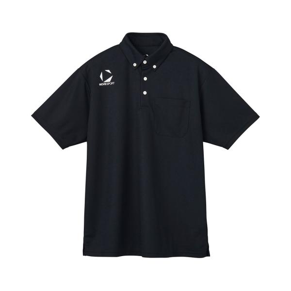 公式 ムーブスポーツ デサント ボタンダウンポロシャツ メンズ 吸汗速乾 ワンポイント チーム 半袖...